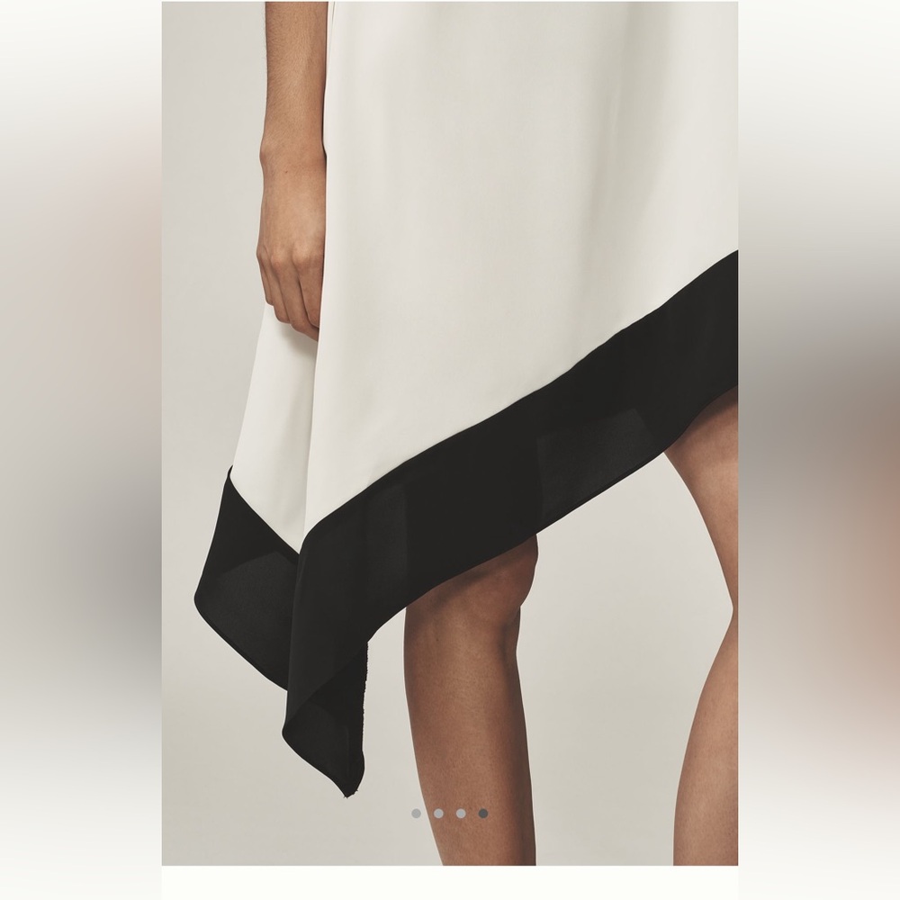 Anthropologie Black and Cream Dress